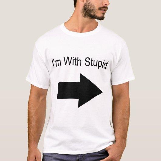 Ik ben met een stoute (links) t-shirt (Voorkant)
