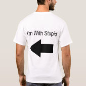 Ik ben met een stoute (links) t-shirt (Achterkant)