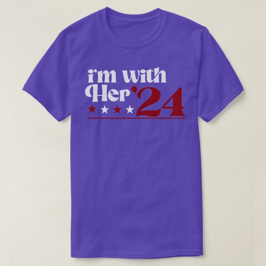 Ik ben met haar 24 Thirt T-shirt (Design voorkant)