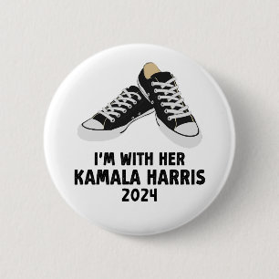 Ik ben met haar Kamala Harris steun Kamala Harris Ronde Button 5,7 Cm