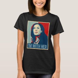 Ik ben met haar Kamala Harris voor President 2024 T-shirt