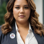 Ik ben met haar Kamala Harris voor President vlind Reverspeld<br><div class="desc">Ik ben met haar revers speld. Steun Kamala Harris voor President. Mooie Amerikaanse vlinder met  bloemetjes voor een democraat die van leuke politieke design houdt.</div>