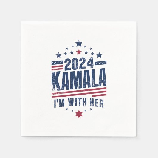 Ik ben met haar Kamala stem voor 2024 Kamala-Harri Servet (Voorkant)