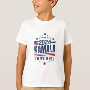 Ik ben met haar Kamala Stem Voor 2024 Kamala-Harri T-shirt