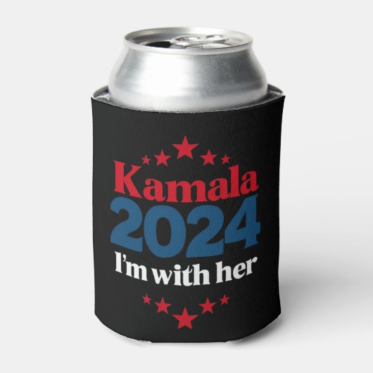 Ik ben met haar Kamala stem voor 2024 President Ka Blikjeskoeler (Blikje Voorkant)