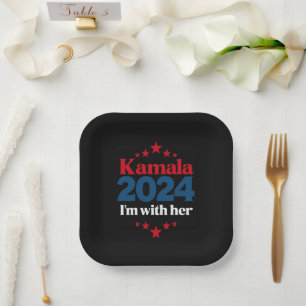 Ik Ben Met Haar Kamala Stem Voor 2024 President Ka Papieren Bordje