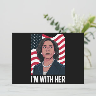 Ik ben met haar Kamala stem voor 2024 President Kaart
