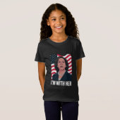 Ik ben met haar Kamala stem voor 2024 President T-shirt (Voorkant volledig)