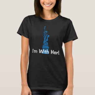 "Ik ben met haar" met vrijheidsbeeld T-shirt