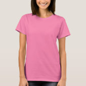 Ik ben met haar roze stropdas verf t-shirt (Voorkant)