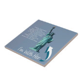 Ik ben met haar! tegeltje (Zijkant)