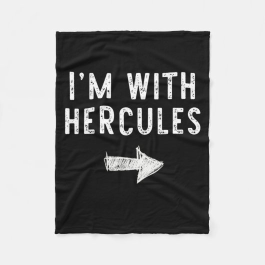 Ik ben met Hercules Grappig Halloween Koppel Kostu Fleece Deken (Voorkant)