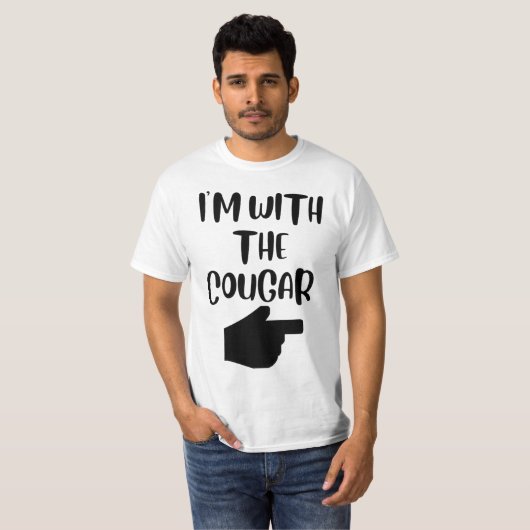 Ik ben met het Cougar T-shirt (Voorkant volledig)