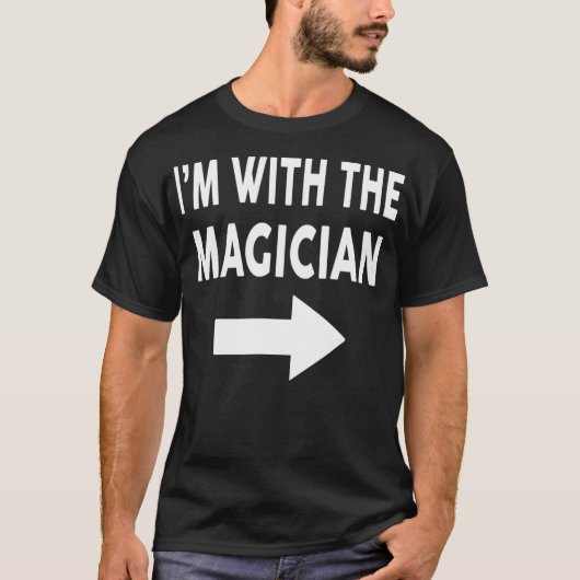 Ik ben met het MAGICIAANSE Halloween-kostuum T-shirt (Voorkant)