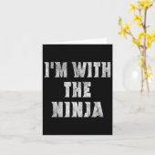 Ik ben met het Ninja Easy Halloween kostuum Kaart (Gele Bloem)