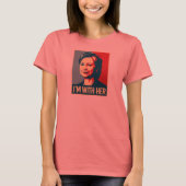 ik ben met hillary poster - - t-shirt (Voorkant)