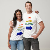 'Ik ben met HOMO' t-shirt (Unisex)