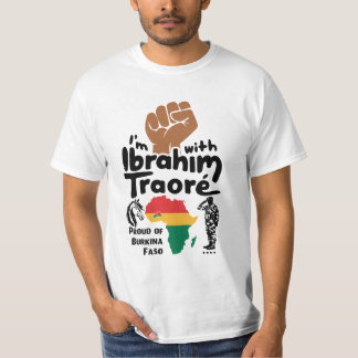 Ik ben met Ibrahim Traoré Burkina Faso West-Afrika T-shirt