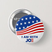 Ik ben met Joe 2024 President verkiezingscampagne Ronde Button 5,7 Cm (Voorkant /achterkant)