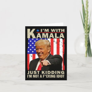 Ik ben met kamala aan het grapje dat ik geen idioo kaart