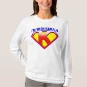 Ik ben met Kamala Emblem Crest T-shirt (Voorkant)
