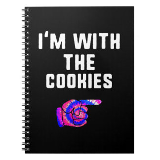 Ik Ben Met Koekjes | Grappige Tie Dye Producten Notitieboek