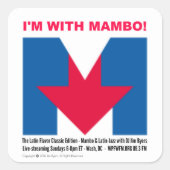 "Ik ben met Mambo" sticker (Voorkant)