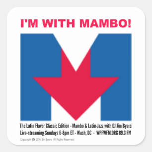 "Ik ben met Mambo" sticker