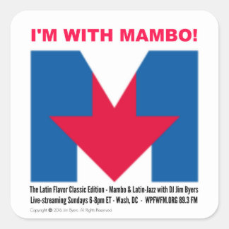 "Ik ben met Mambo" sticker