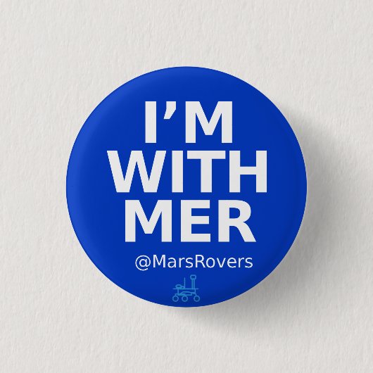 "Ik ben met MER" Campaign Button (Voorkant)
