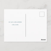 Ik ben met mijn kat verhuisd met aangepaste kleure briefkaart (Achterkant)