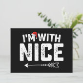 Ik ben met mooie bijpassende kerstkoppels familie kaart (Staand voorkant)