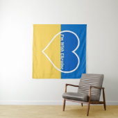 Ik ben met Oekraïne hartwandtapijt Wandkleed (In Situ (horizontaal))