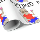 Ik ben met pensioen cadeaupapier (Rol Hoek)