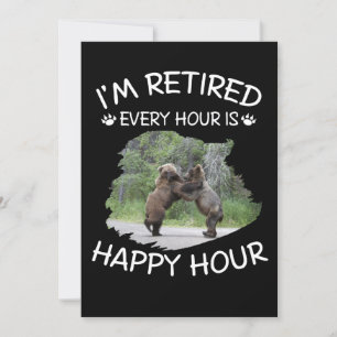 Ik ben met pensioen, elk uur is happy hour kaart