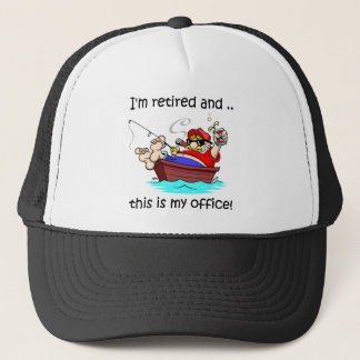 Ik ben met pensioen en dit is mijn kantoor. trucker pet