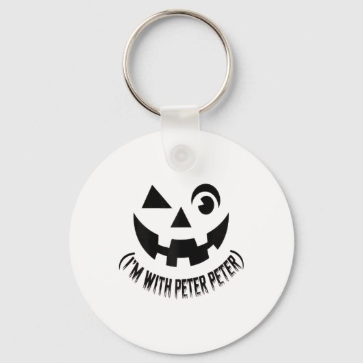 Ik ben met Peter Pumpkin Eater Couples Halloween C Sleutelhanger (Voorkant)