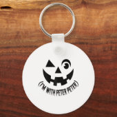 Ik ben met Peter Pumpkin Eater Couples Halloween C Sleutelhanger (Voorkant)