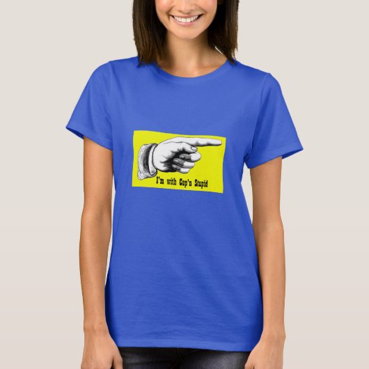 Ik ben met Pet'n stuitende geeldoos T-shirt (Voorkant)