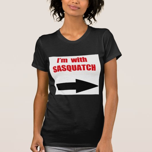 Ik ben met sasquatch t-shirt (Voorkant)