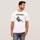 Ik ben met Shorty T-shirt (Voorkant volledig)