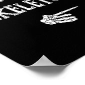 Ik ben met Skeleton Halloween Costume Funny Couple Poster (Hoek)