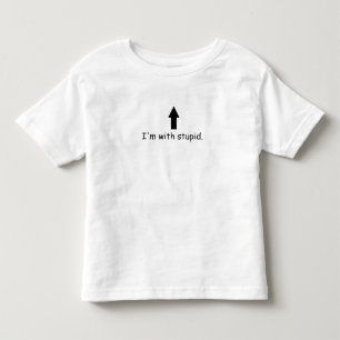 'Ik ben met stomme' woordspeling T-shirt
