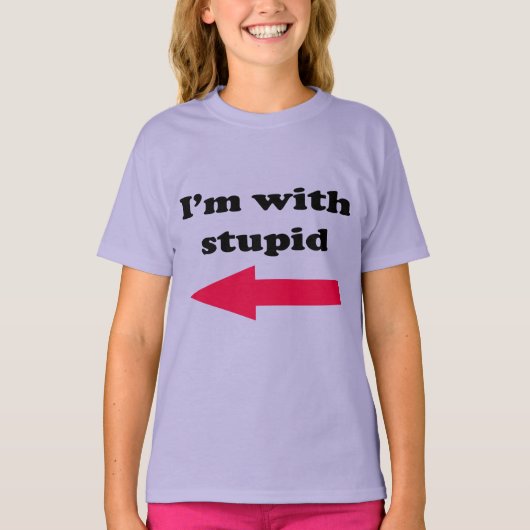 Ik ben met stommerd t-shirt (Voorkant)