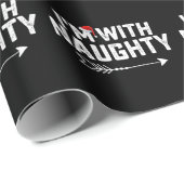 Ik ben met stoute bijpassende kerstkoppels cadeaupapier (Rol Hoek)