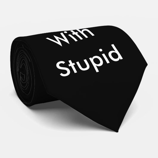 Ik ben met stoutmoedig Stropdas (Opgerold)