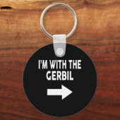 Ik ben met The Gerbil Halloween Gerbil Sleutelhanger (Voorkant)