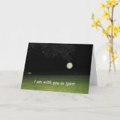 "Ik ben met u in de Geest" Kaart (Gele Bloem)