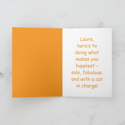 Ik ben met wie vreesde me kat Kaart echtscheiding (Binnen)