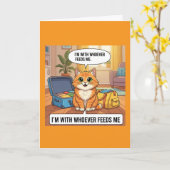 Ik ben met wie vreesde me kat Kaart echtscheiding (Gele Bloem)